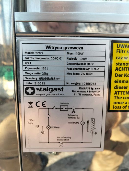 Witryna grzewcza-Bemar,podgrzewacz ,hot display