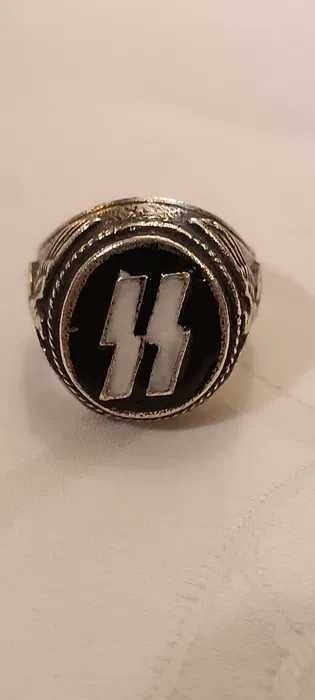 Srebrny sygnet z runami, oficera SS, III Rzesza