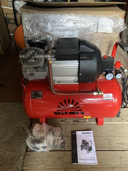 Компресор повітряний Vitals Master GK55.t48v2-8a 50літрів 380л/хв