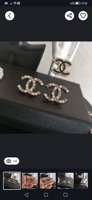 kolczyki damskie cc srebrny kolor kryształki cyrkonie cudne