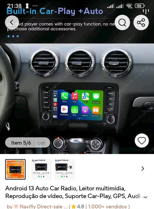 Carplay android  13  GPS  Audi