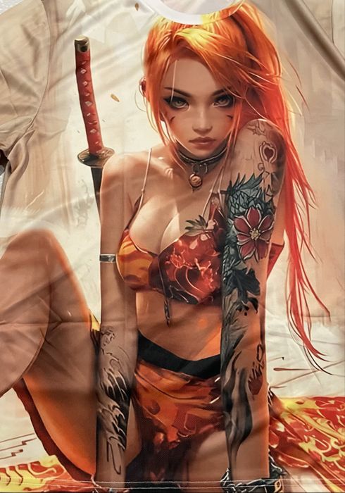 Koszulka 3D „Wojowniczka” XL z krótkim rękawem