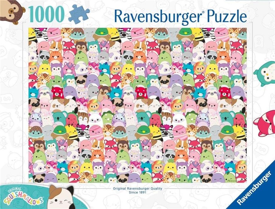 Puzzle 1000 Squishmallows pudełko,