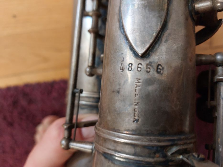 Saksofon Altowy Weltklang Made in GDR NRD nr 18656 + ustnik + pasek