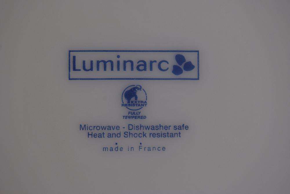 Conjunto de Prato e Saladeira Luminarc em loiça (Novo, nunca usado)