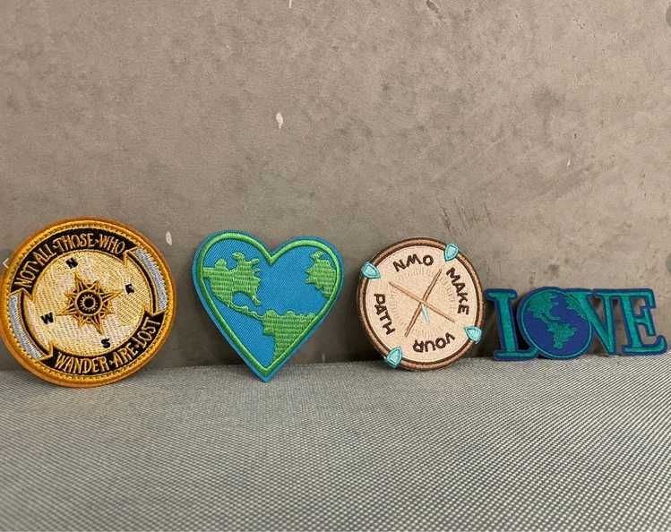 Naszywki na ubrania, torby, łaty