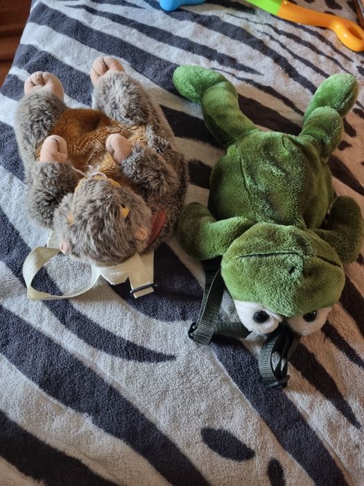 Комплект Дитячі рюкзаки жабка і пацюк