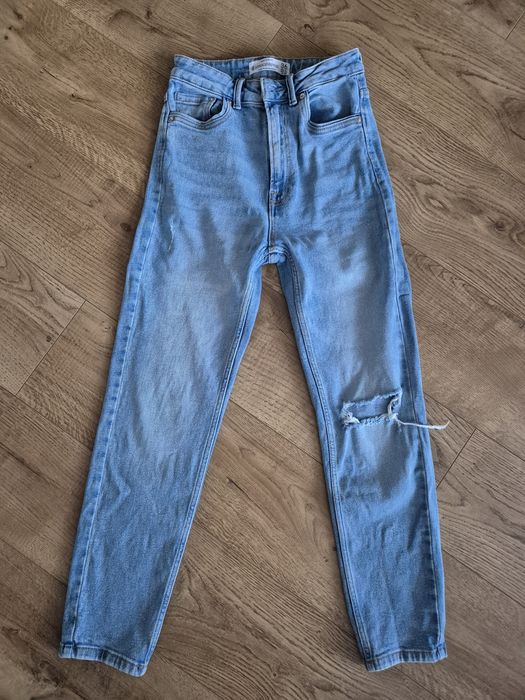 Spodnie jeans stradivarius mom slim fit 36