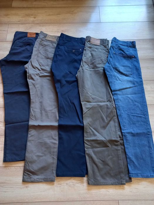 Spodnie męskie jeans kant eleganckie L