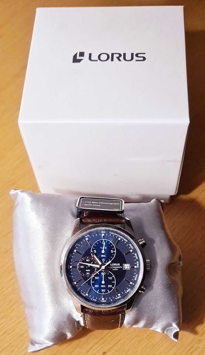 RELÓGIO LORUS QUARTZ CRONÓGRAFO AÇO INOXIDÁVEL MOSTRADOR AZUL