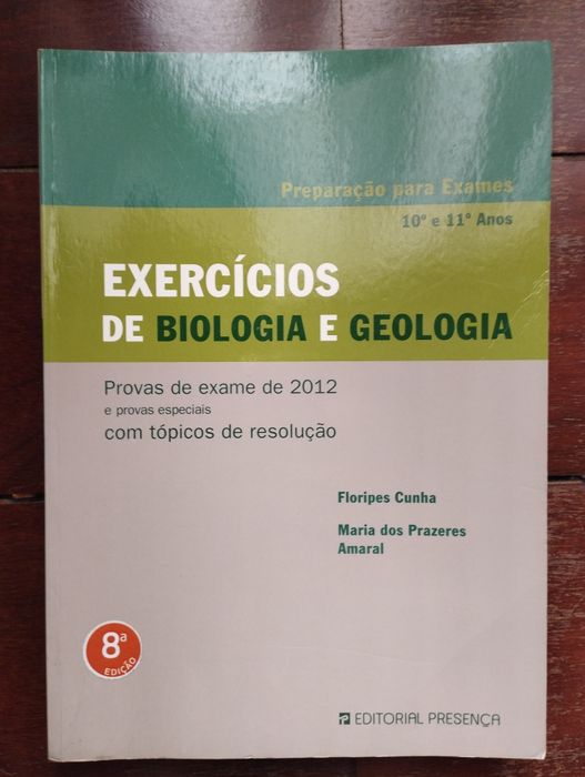 Livro de preparação para exame de Biologia Geologia
