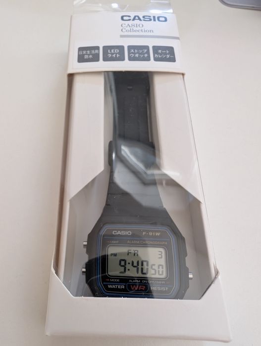 Nowy zegarek Casio F-91W klasyk, vintage.