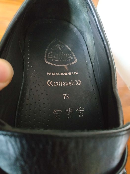 Весільні чоловічі туфлі шкіряні GALLUS MOCASSIN EXTRAWEIT 42р/27см