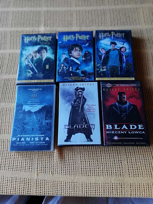 Kasty VHS Harry Potter x3 i 2x Blade
