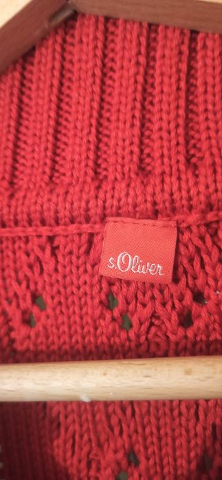 Sprzedam czerwony sweter damski firmy Oliwer