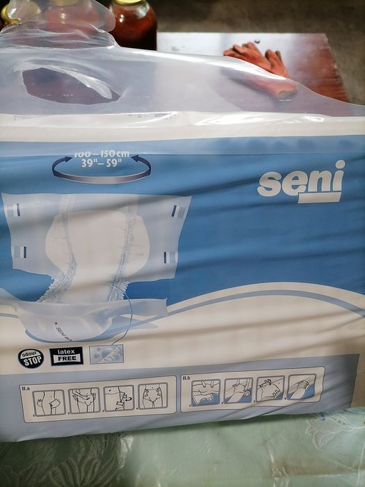 Памперси для дорослих 3 та 4 seni basic та в подарунок підкладки