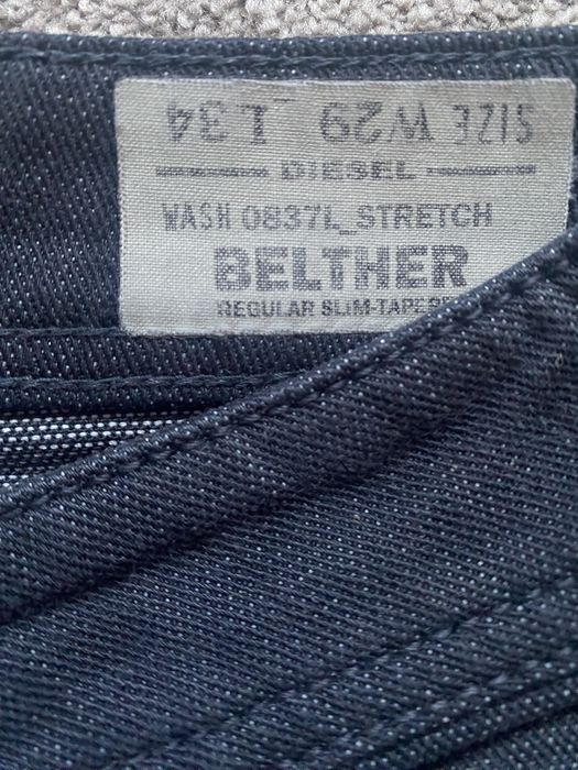 Spodnie jeansowe damskie DIESEL jeansy straight granatowe 29x34