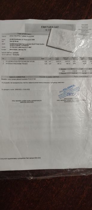 Kolektor słoneczny 200L