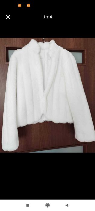 Kurteczka futerko ślubne rozmiar 36