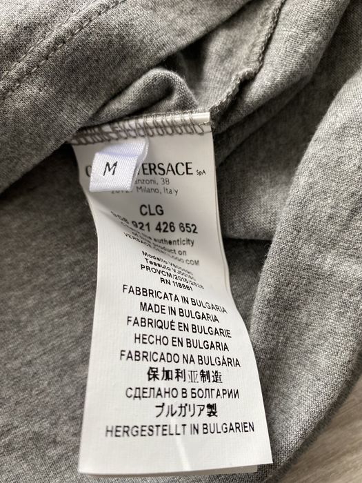 Футболка Versace M серая