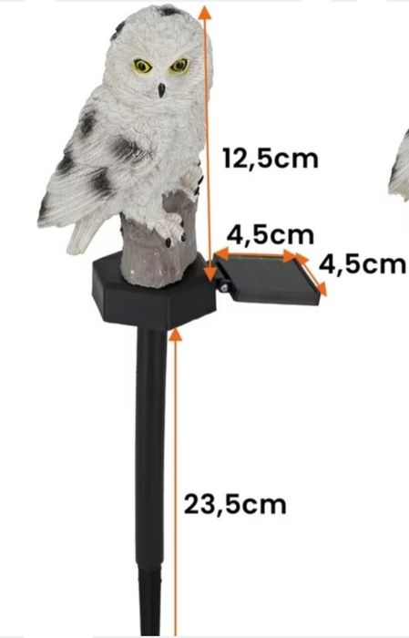 Lampka solarna sowa
