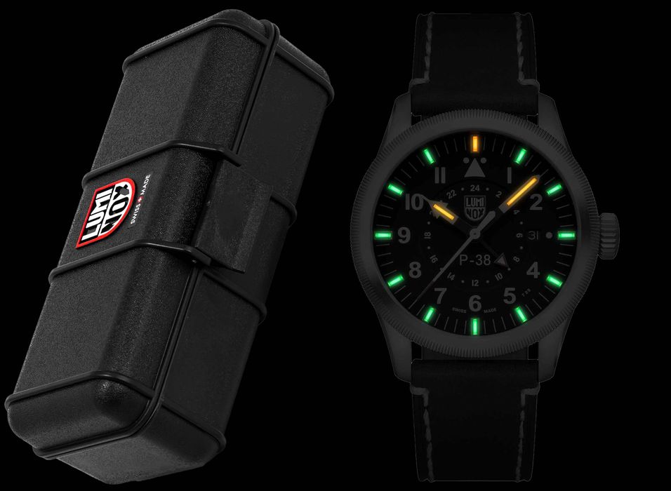 Годинник LUMINOX Air Pilot XA.9521 Lightning P-38 GMT 42 mm. 100 MT.