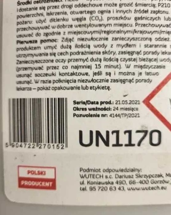 MASTERIO SURFACE 5L - płyn do dezynfekcji 70% alkoholu (etanol)