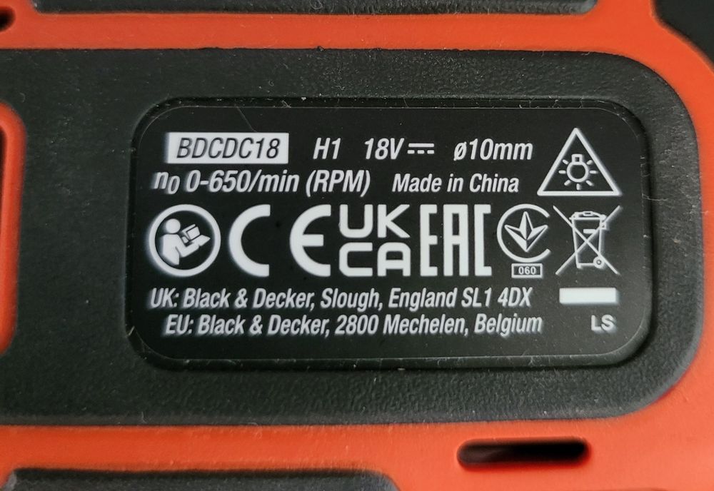 Wkrętarka  Black & Decker 18v BDCDC18