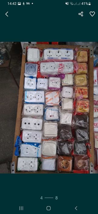 Наружні розетки та вимикачі великий вибір гарна ціна