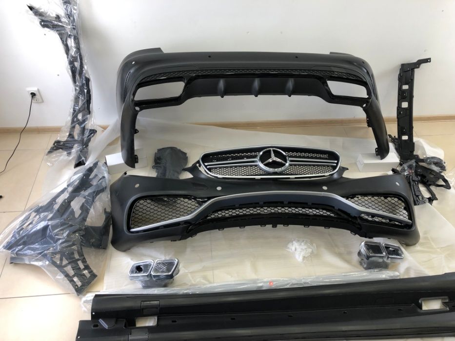 Обвес Mercedes E63 amg e class w212 тюнинг E63 13-16 мерседес решітка