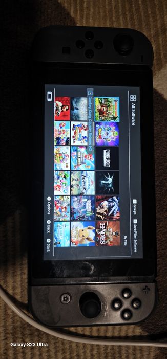 Nintendo Switch V2 + Karta MIG Switch + karta microSD 256 GB 22 gry!!!!
