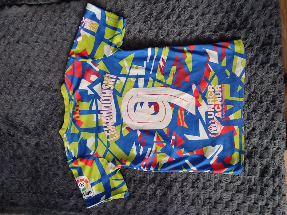 Koszulka piłkarska FC Barcelona Robert Lewandowski 9 rozmiar 128