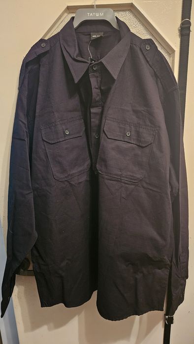 Koszula sportowa MilTec, 3XL, 100% bawełna rip-stop, czarna