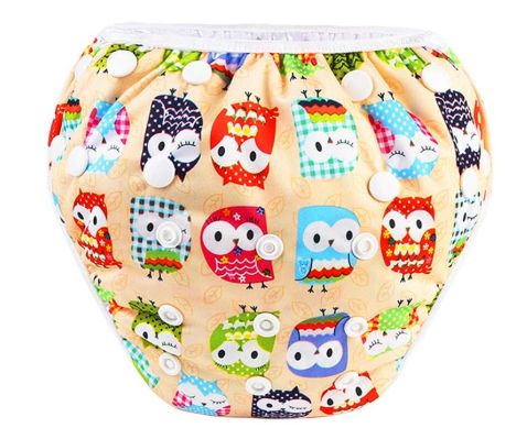 PHOGARY Pieluszka wielokrotnego użytku dla niemowląt 3-15kg Sowa 1szt.