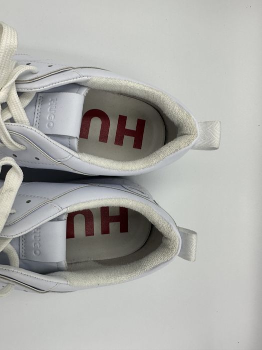 Sneakersy niskie białe Hugo 46 skóra ekologiczna