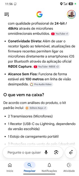 Microfones rode.