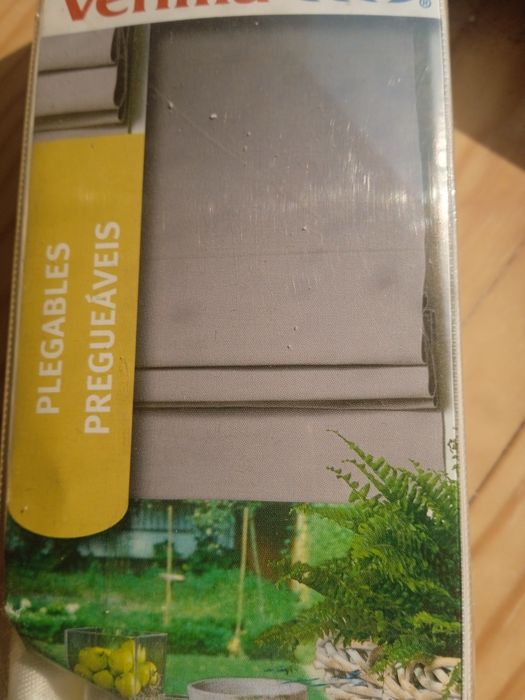 White fabric curtain/blind/roller blind, 1.80/1.20 m