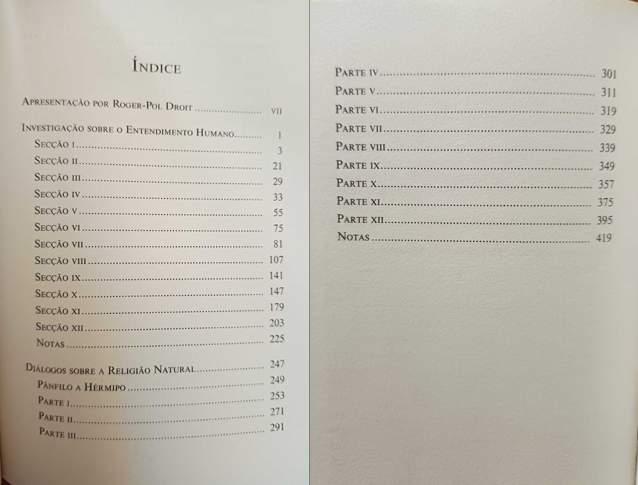 Hume - Investigação sobre o Entendimento Humano