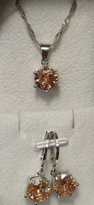 Srebrny komplet biżuterii 925