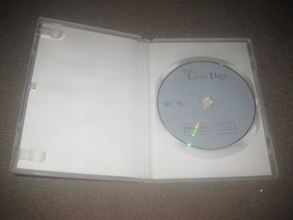 DVD "Os Três Porquinhos" da Disney