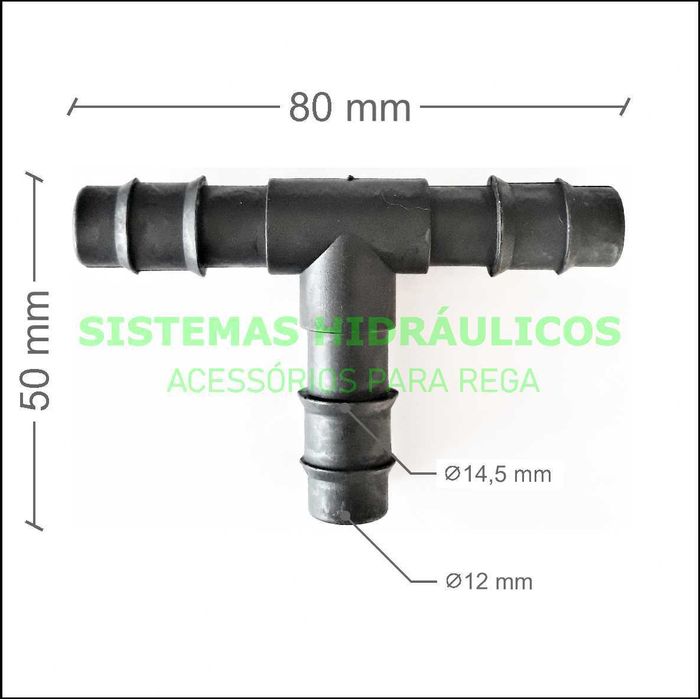 Conexão em T para tubagens