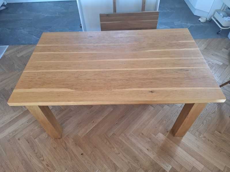 Rozkładany stół z litego dębu 150-250x90