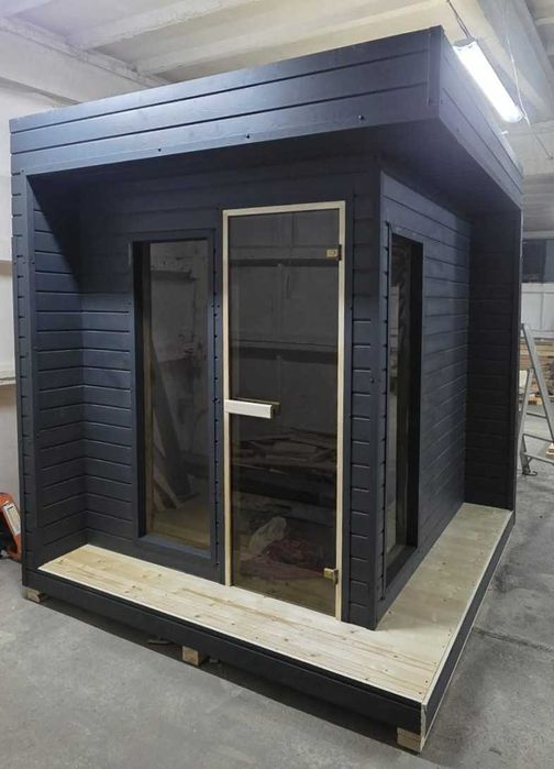 SAUNA zewnętrzna PREMIUM - 2.35x2.35m 9kw