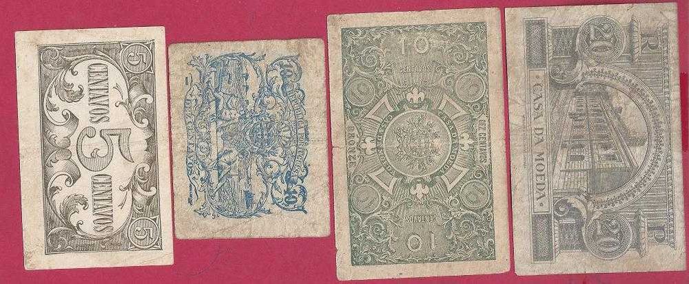 CEDULAS DA CASA DA MOEDA  4 DIV VALORES  ANOS  20