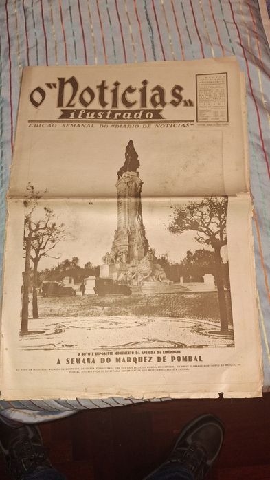 O noticias ilustrado semana marques pombal raro  1926 futebol
