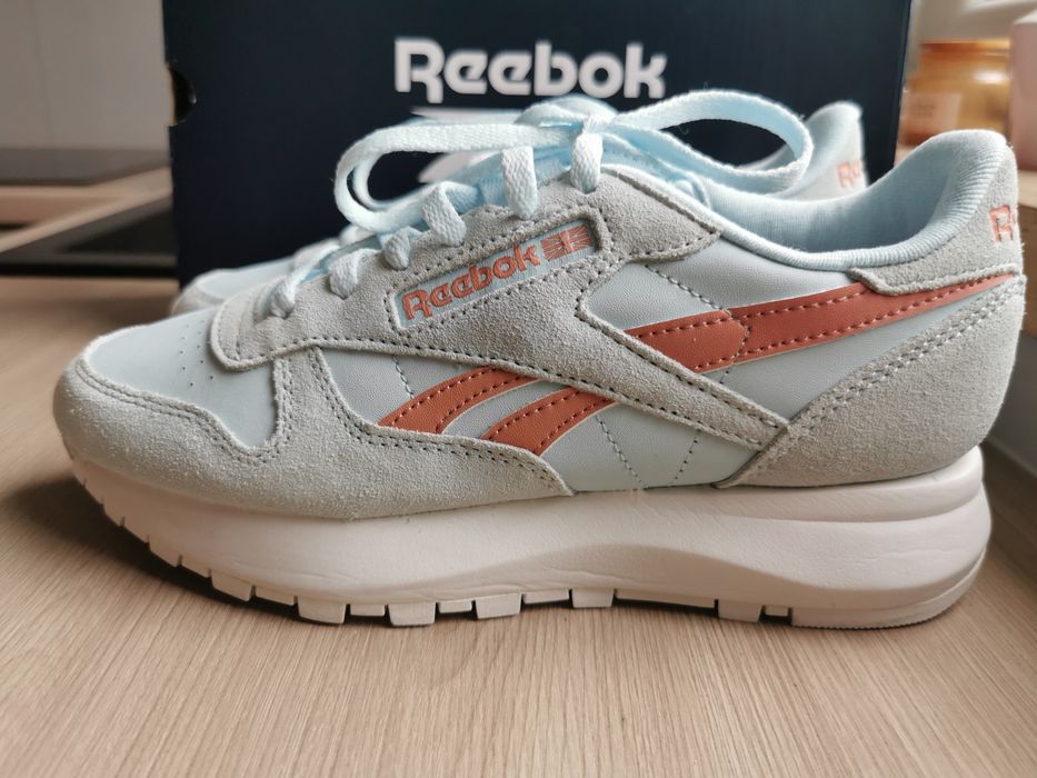 Buty Reebok 37,5 dł wkładki 24cm, skórzane Nowe