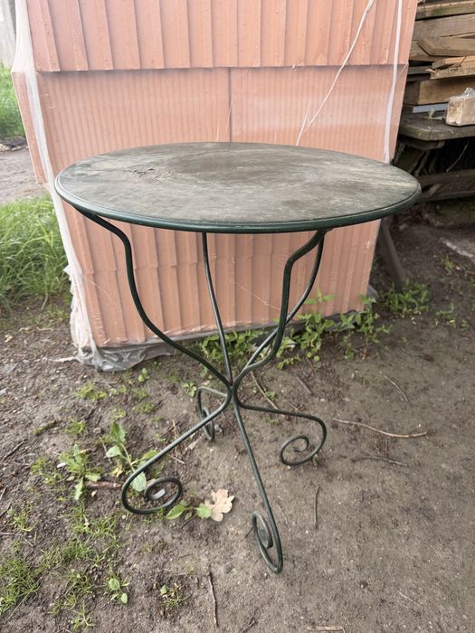 Metalowy stolik blaszany stolik na ogrod balkon taras