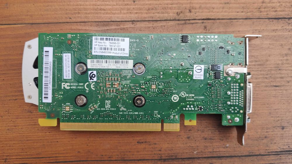 NVIDIA Quadro K620 2GB test w 3DMark FurMark Low Profile śledź 8cm