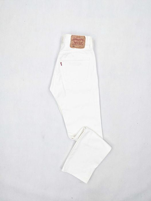 Levi's 501 białe spodnie jeansowe jeansy 27/34 S