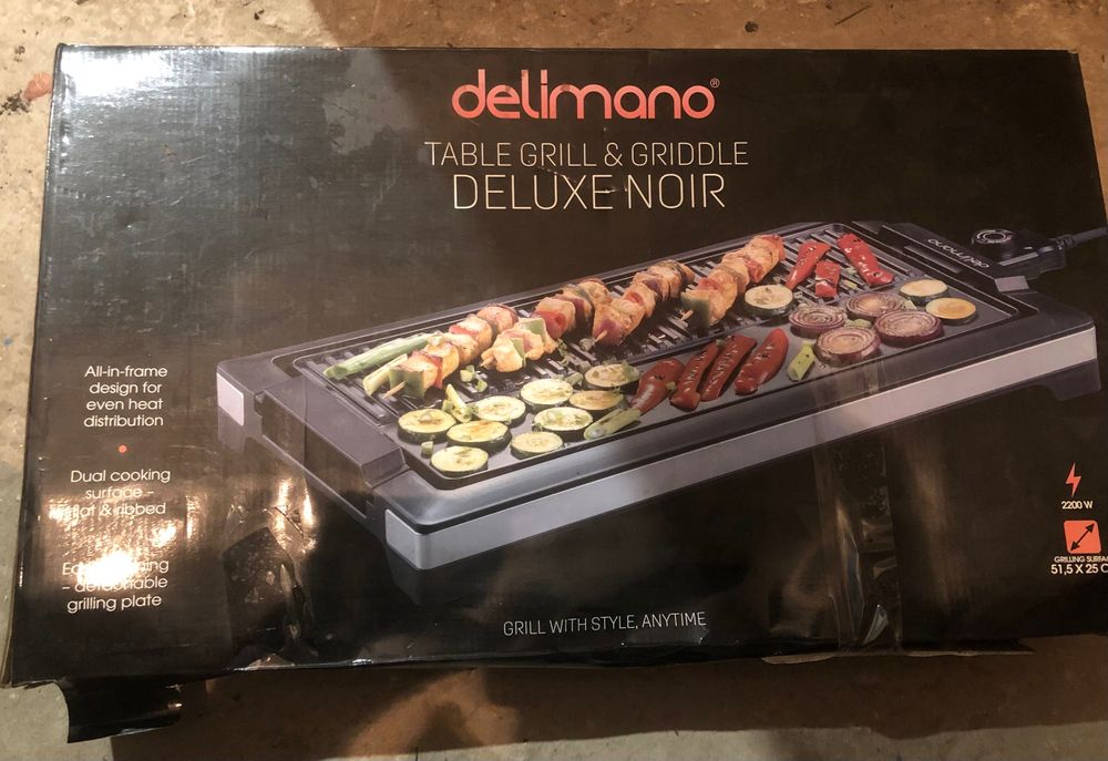 Електрогриль Delimano deluxe noir
